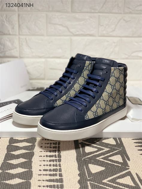 gucci blue men|navy blue Gucci shoes.